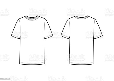 Vector Illustration Of Mens Tshirt Stock Illustration - Download Image