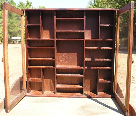 Wood Shadow Box Wooden Display Case Curio By Gonetotexas On Etsy
