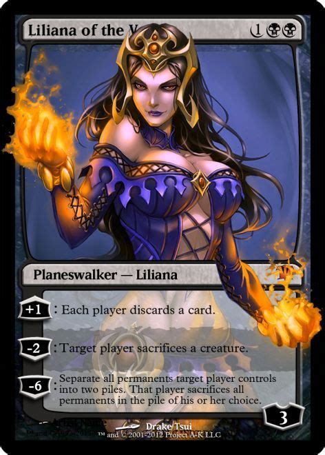 Magic Card Alteration Super Sexy Liliana Magic The Gathering