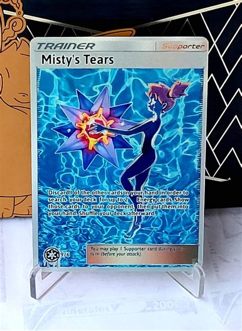 Custom Fan Made Orica Pokemon Card Mistys Tears Full Art Etsy