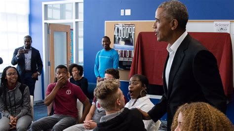Barack Obama Makes Surprise Visit To Dc High School To Welcome Back