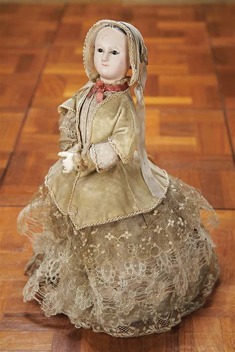 View Catalog Item Theriault S Antique Doll Auctions Antique Folk Art Papier Mache Doll