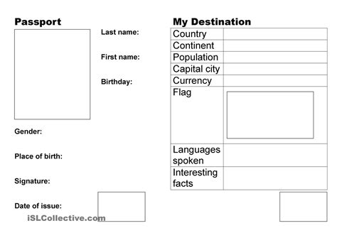 Проект мой паспорт по английскому 3 класс фото