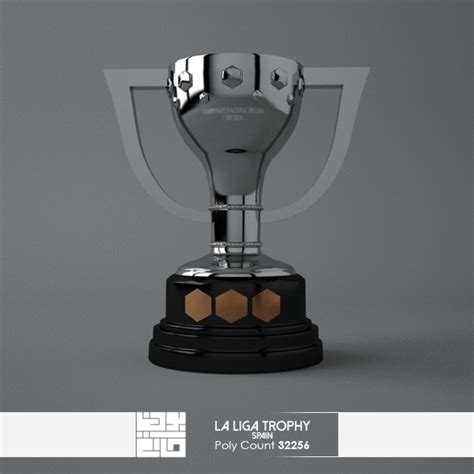 All the information of laliga santander, laliga smartbank, and primera división femenina: La Liga Trophy 3D Model by BHatem | 3DOcean