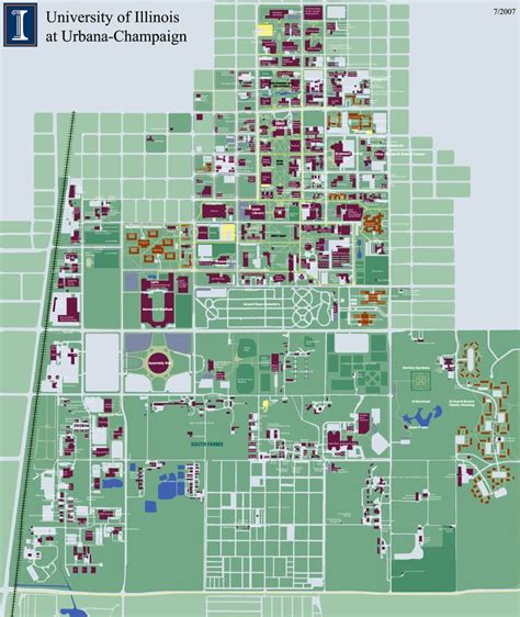 University Of Illinois At Urbana Champaign Campus Map 1401 West Green