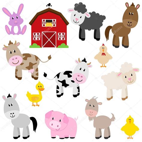 Dibujos De Animales De Granja A Color Para Imprimir