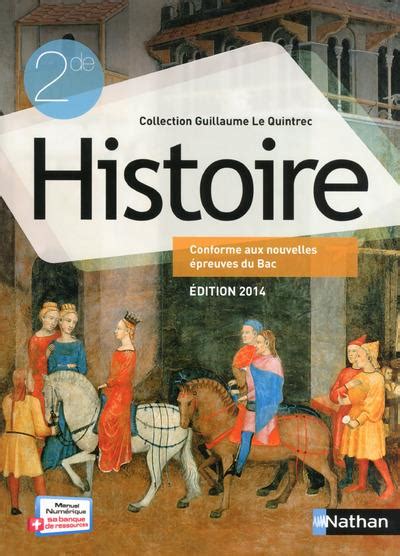 Histoire 2nde Livret De Lélève édition 2014 Librairie Stephan