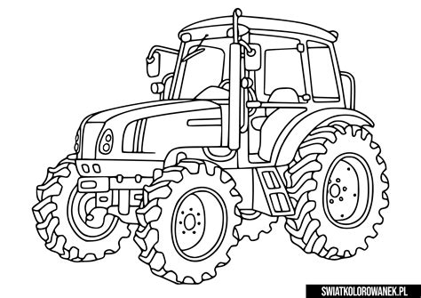 Traktor Do Wydruku Dla Dzieci Traktory Kosiarki Kolorowanka Do Druku