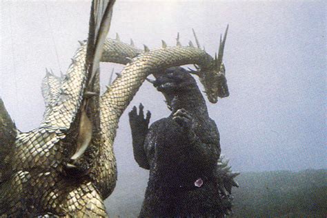 King Ghidorah Fighting Godzilla In Godzilla Vs King Ghidorah 1991