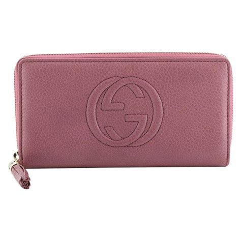 Gucci Soho Zip Around Wallet Leather At 1stdibs Gucci Soho Wallet