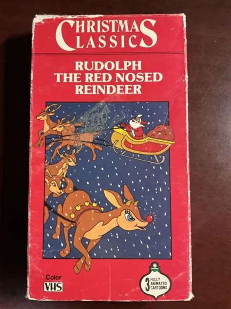 Christmas Classics Rudolph The Red Nosed Reindeer Vhs Vintage Video