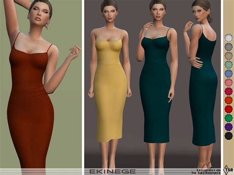 Cable Knit Sweater Dress Knit Tank Dress Cami Dress Sims 4 Mods