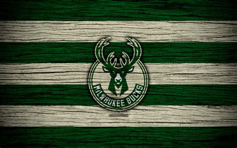 Download Wallpapers K Milwaukee Bucks Nba Wooden Texture Basketball Eastern Conference