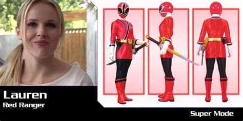 Lauren Shiba Jaydens Sister Female Red Samurai Ranger Power Rangers