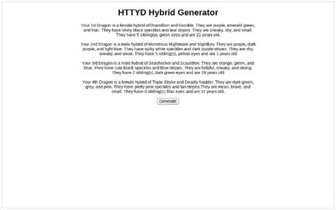 Httyd Hybrid Generator