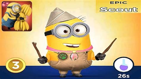 Scout Epic Minion Rush Despicable Me Level Up Costume Gameplay