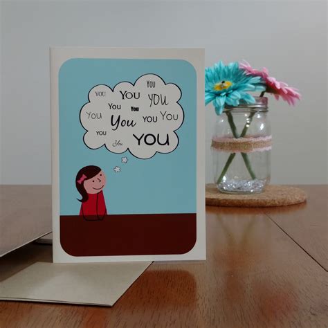 Just Thinking Of You Greeting Card