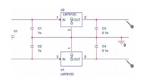 linear split supply circuit diagram