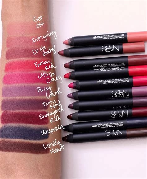 Introducing 10 New Shades Of Nars Velvet Matte Lip Pencil Makeup And Beauty Blog — Makeup And