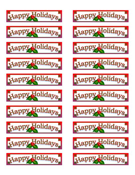 You can import it to your word processing software or simply print it. Christmas Return Address Labels Template Avery 5160 - Top ...