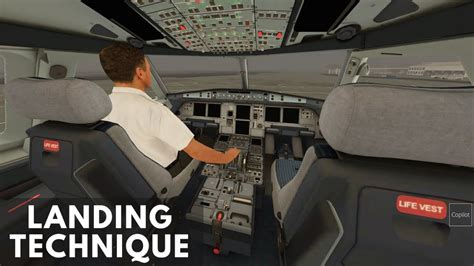 Landing Technique Airbus A320 Youtube