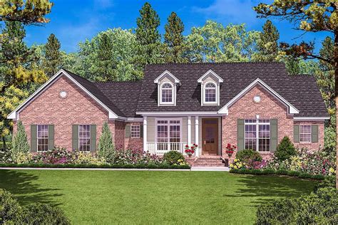 Plan 11716hz One Story House Plan With Three Exterior Options Brick