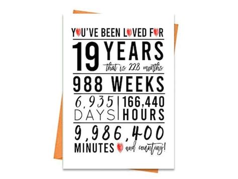 Free Printable 19th Birthday Cards