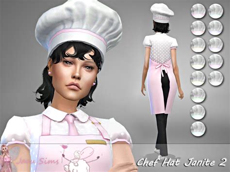 Chef Hat Janite 2 By Jaru Sims From Tsr • Sims 4 Downloads