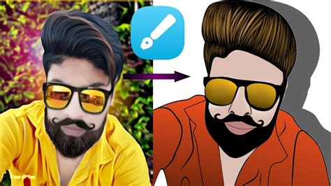 New Cartoon Image Editing App Vector Art Tutorial In Android Youtube