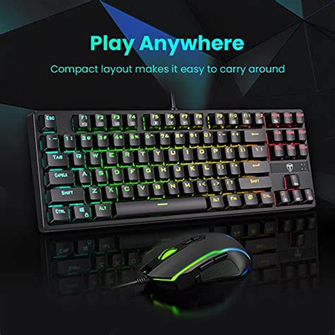 Pictek Mechanical Gaming Keyboard And Mouse Combo Wired Rgb Chroma