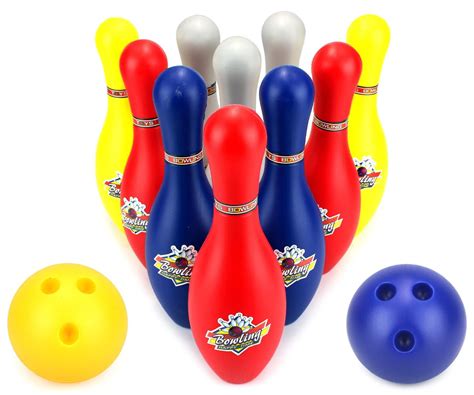 Super Sport Childrens Big 12 Piece Toy Bowling Set W 10 Pins 2