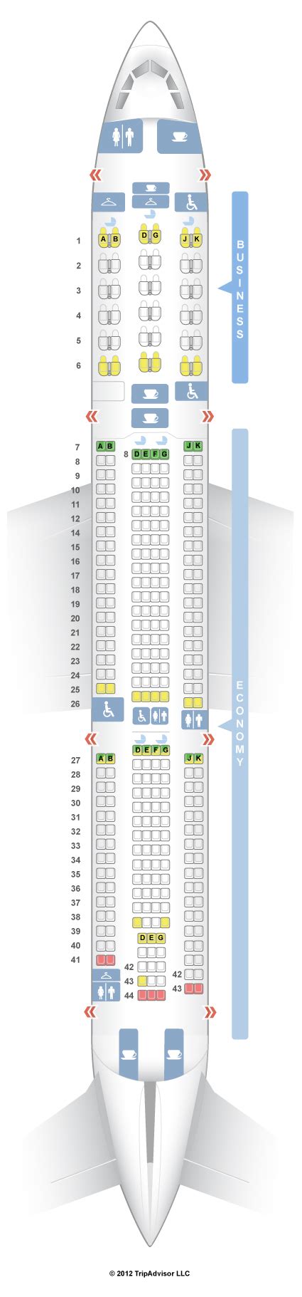 Seat Map China Eastern Airlines Airbus A330 200 Config 2 Seatmaestro