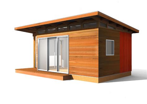 Located in port townsend, washington, the modern shed features a sliding glass door, clerestory windows, and a pitched roof that overhangs the porch and provides shade. Modern-Shed Pre-Fab Shed Kit: 12' x 16' Coastal - Prefab ...