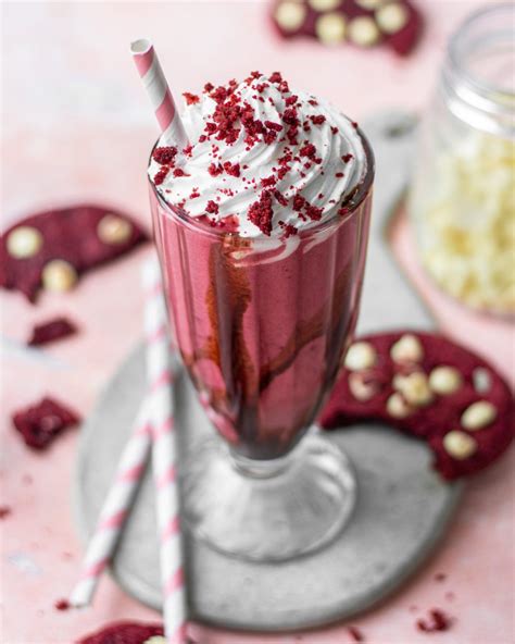 Red Velvet Milkshake With 5 Ingredients Bake With Shivesh