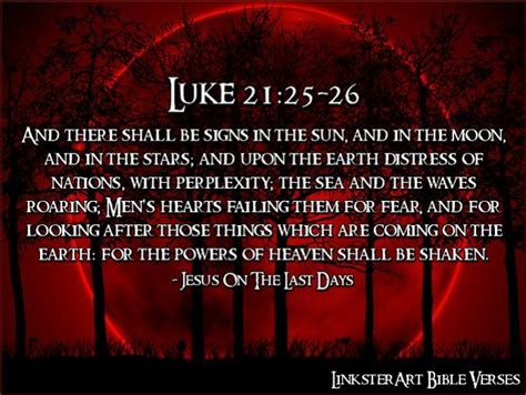 LinksterArt Bible Verses Luke 21 25 26 Favorite Bible Verses Bible