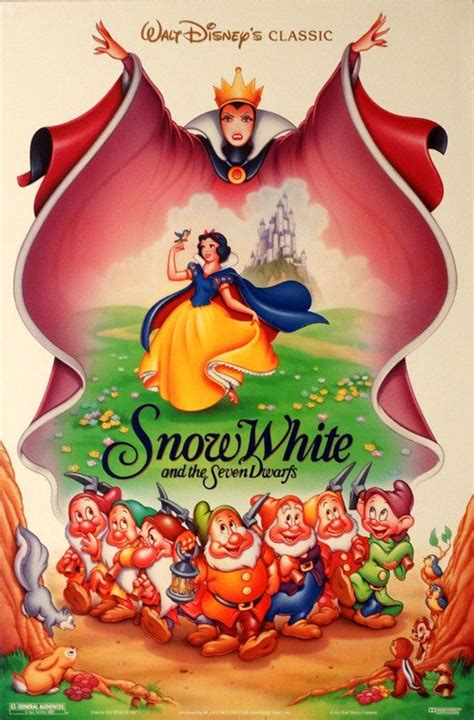 Snoe White And The Seven Dwarfs 1990 S Original Us Walt Etsy