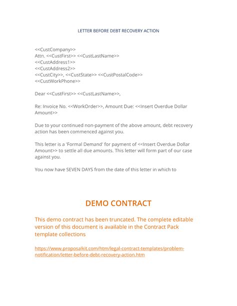 How to write your own Letter Before Debt Recovery Action ...