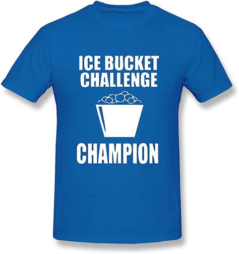 Mens Als Ice Bucket Challenge Champion T Shirtsroyalblue T