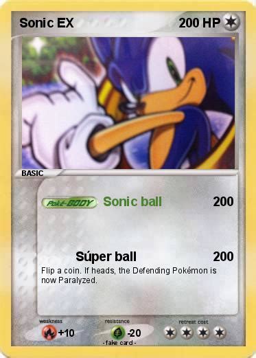 Pokémon Sonic Ex 50 50 Sonic Ball My Pokemon Card