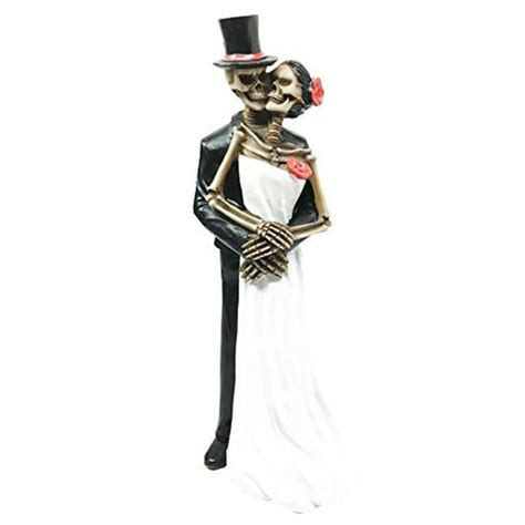 Love Never Dies Eternal Skeleton Wedding Dance Couple Figurine