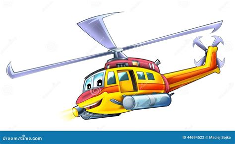 Cartoon Helicopter Stock Illustration Image 44694522