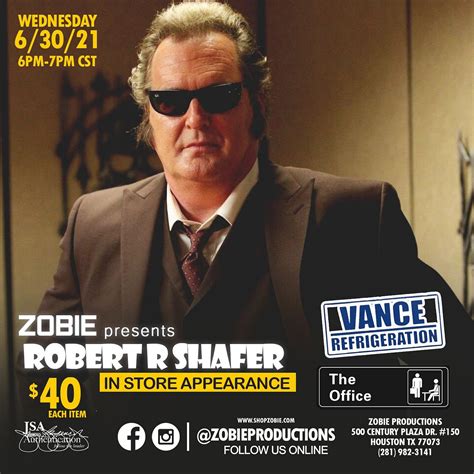 Robert R Shafer Autograph Appearance Tickets At Zobie Headquarters In