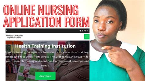How To Apply For Nursing School Online In Ghana Filling The Form Correctly Youtube