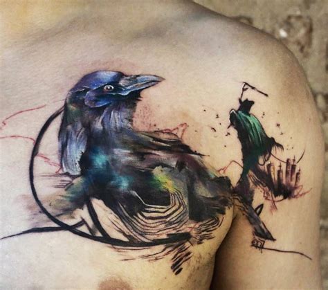 Raven Tattoo By Tattoo Tayfun Photo 16861
