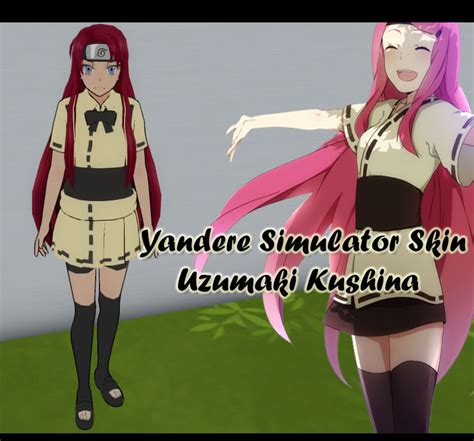Yandere Simulator Skin Uzumaki Kushina From Naruto By Xx Hime Sama Xx