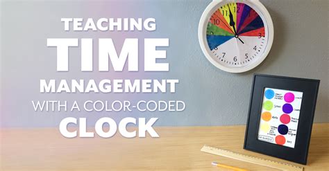 Teaching Time Management With A Color Coded Clock Aop Homeschooling