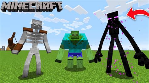 MUTANT CREATURES MOD In MINECRAFT Mutant Zombie Mutant Skeleton Mutant Creeper YouTube