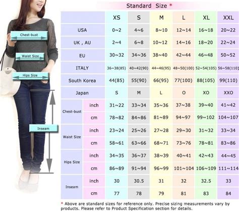 Find The Right Pants With Pant Size Conversion Chart Fashion Digger
