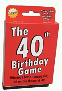 Check spelling or type a new query. Amazon.com: The 40th Birthday Game. Fun new gift or party ...