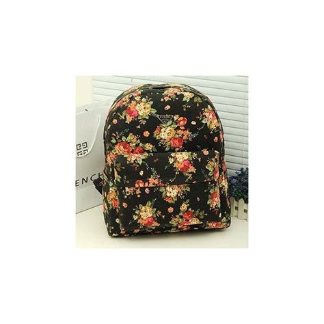 Floral Print Backpack 20 Found On Polyvore Featuring Womens Fashion